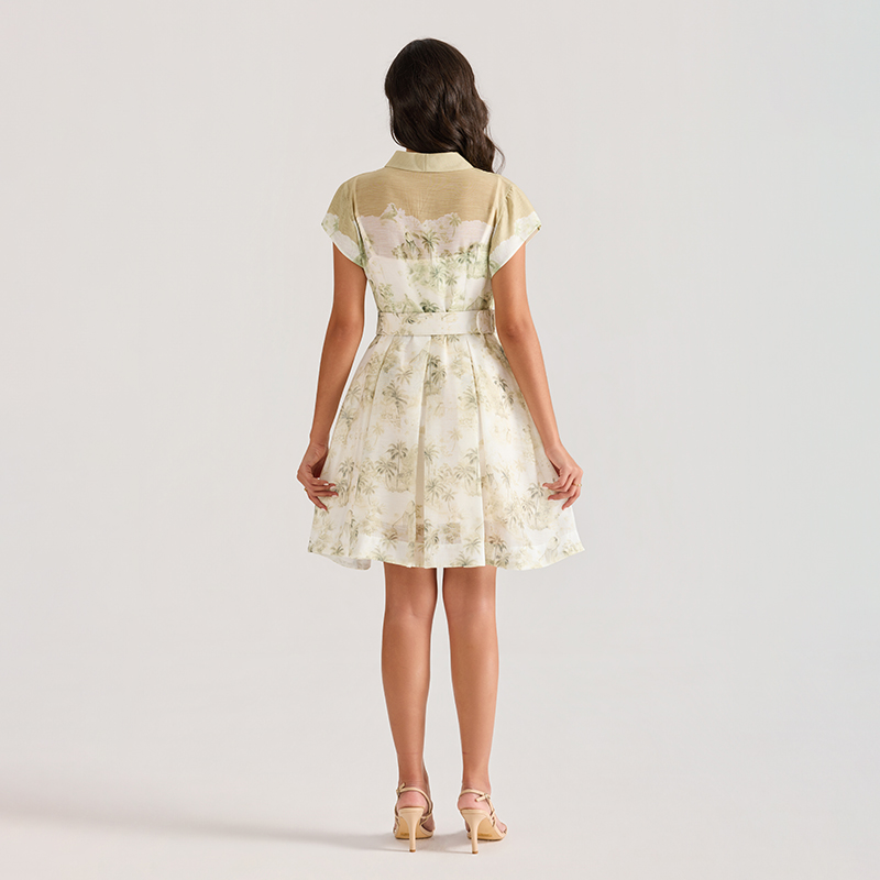 Painting printing dress ink court style T-back