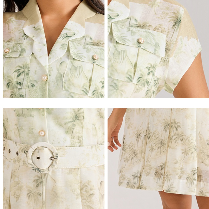 Painting printing dress ink court style T-back