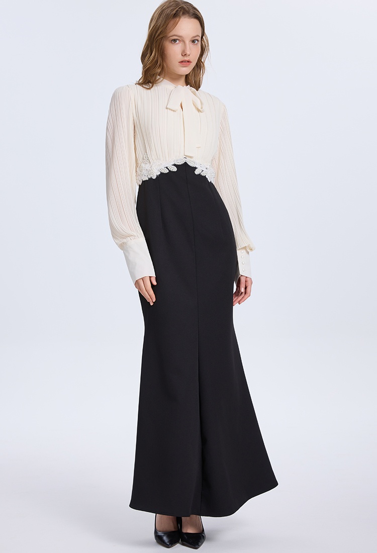 Crimp fashion dress multicolor beading formal dress