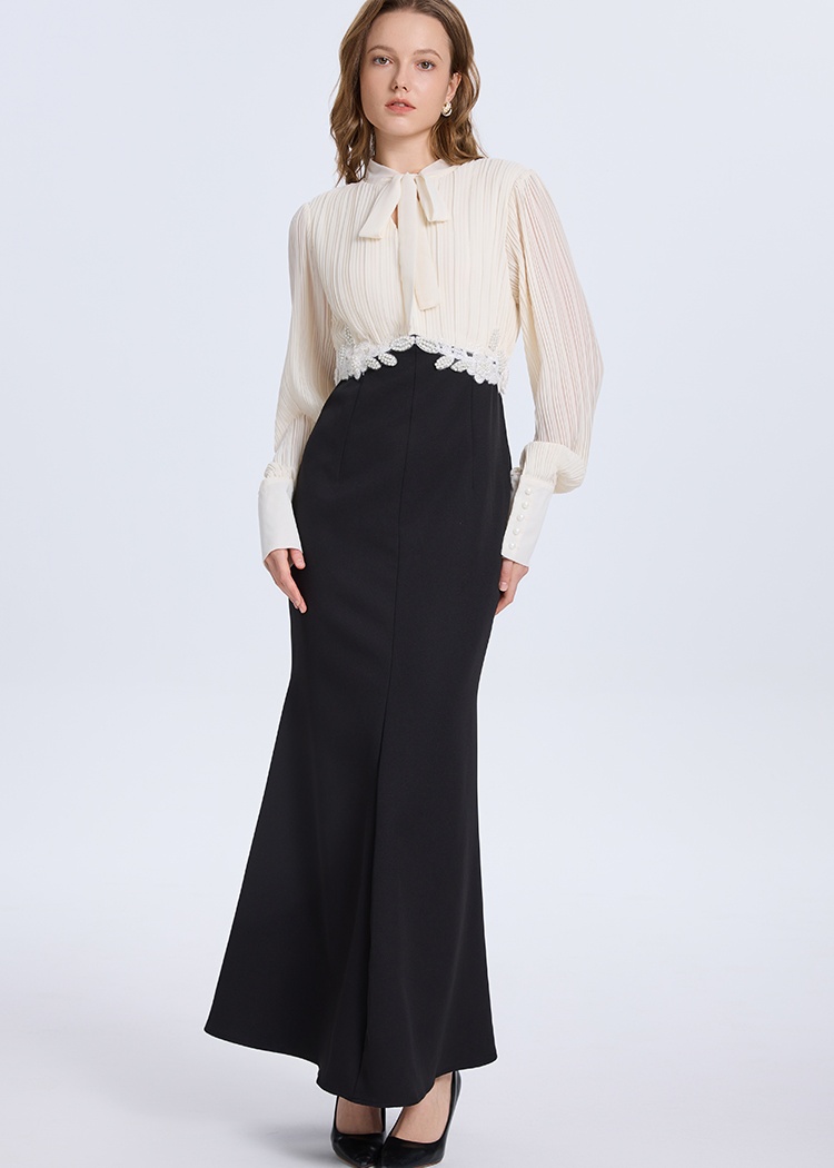 Crimp fashion dress multicolor beading formal dress