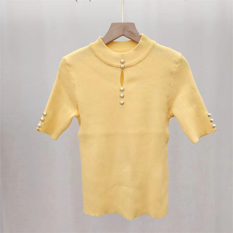 Niche bottoming shirt half high collar sweater