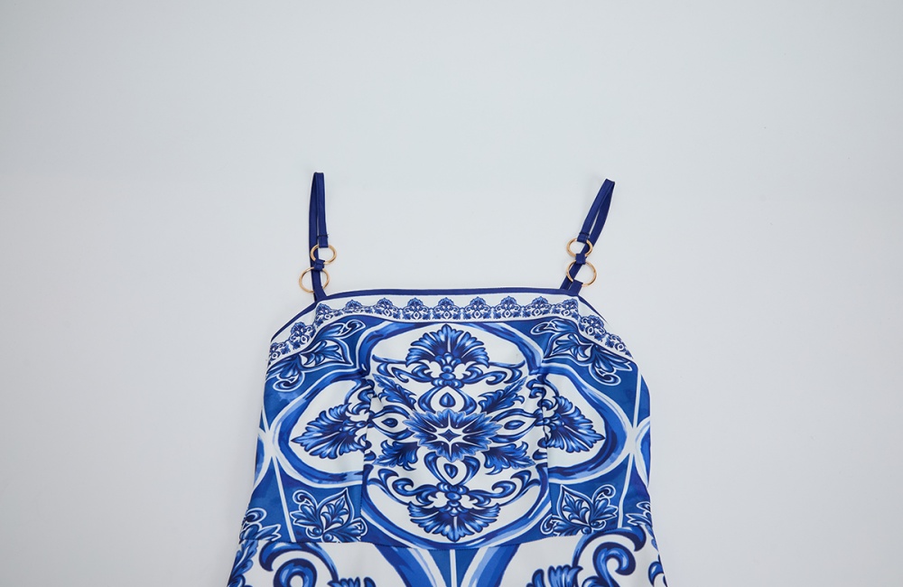 Big skirt dress sling long dress