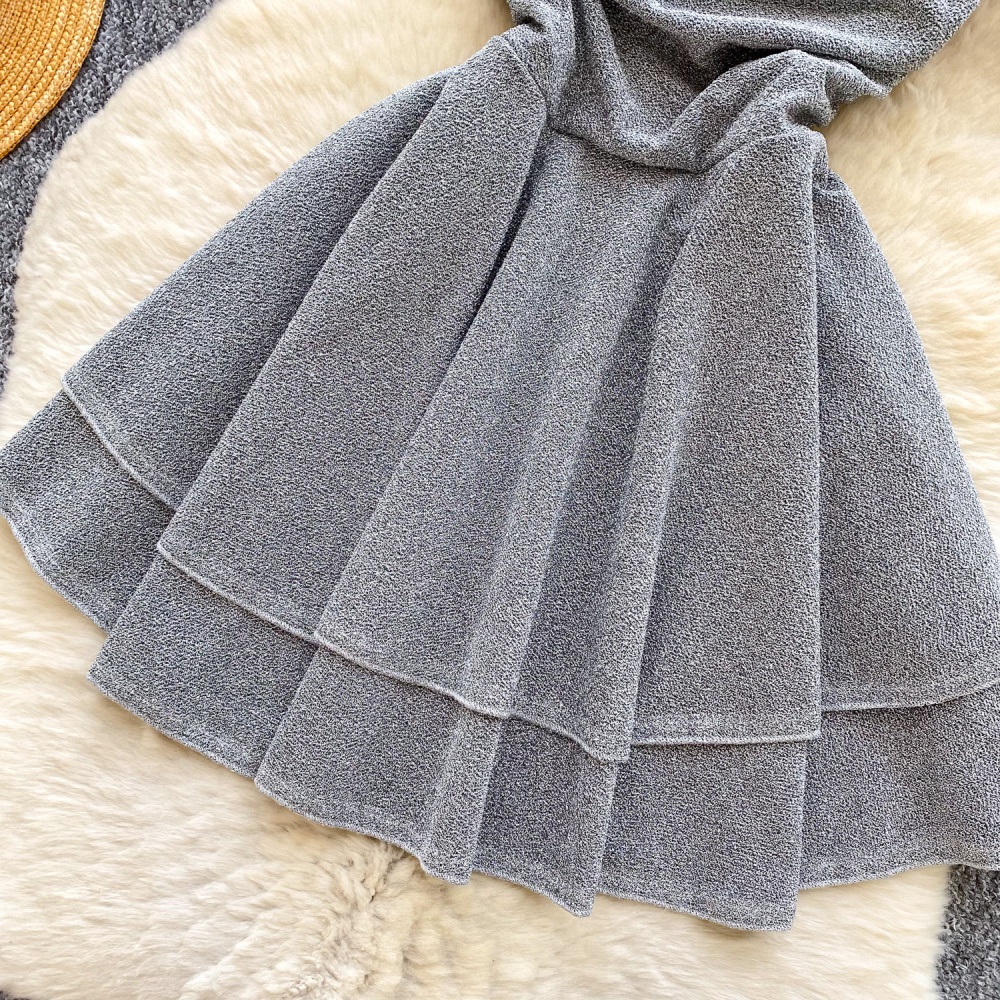 Slim fold dress high waist sleeveless T-back for women