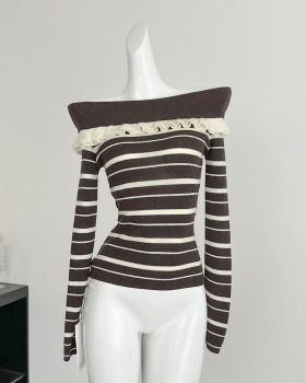 Lazy autumn and winter wood ear niche sweater for women