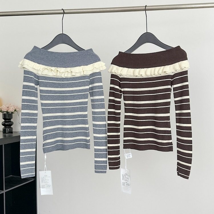 Lazy autumn and winter wood ear niche sweater for women