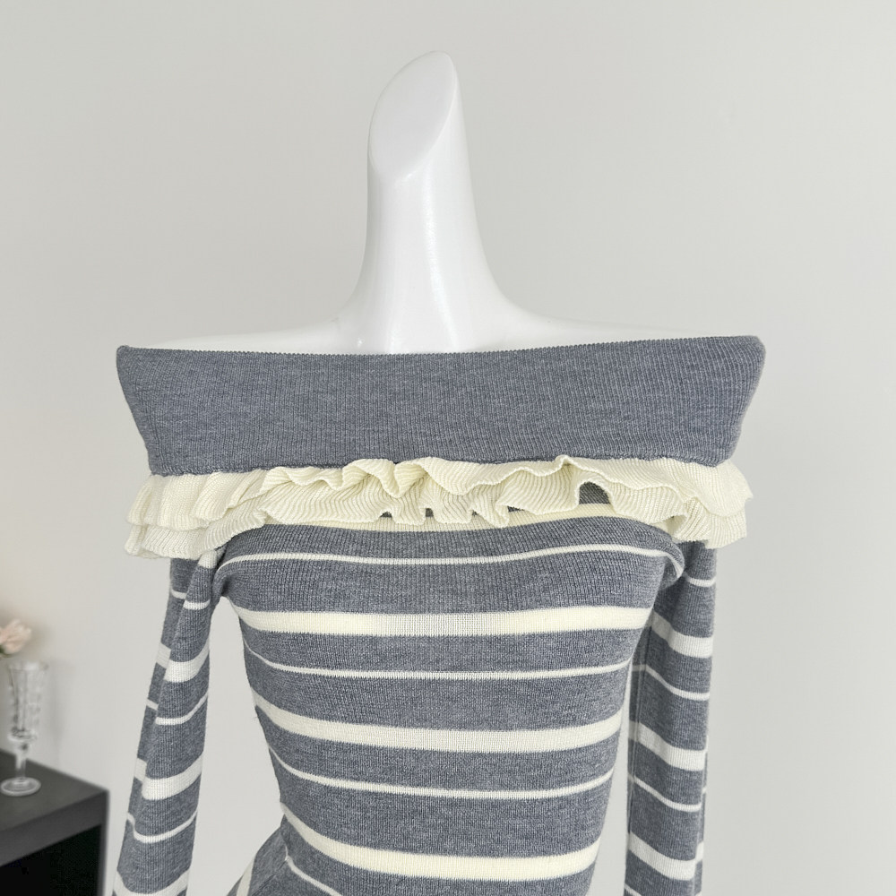 Lazy autumn and winter wood ear niche sweater for women