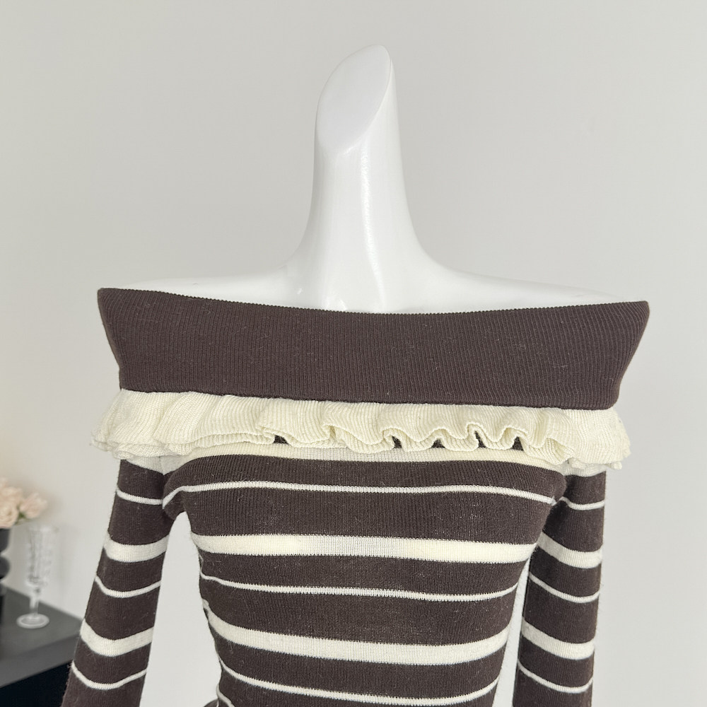 Lazy autumn and winter wood ear niche sweater for women