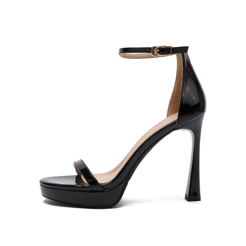 Buckle high-heeled shoes sandals for women