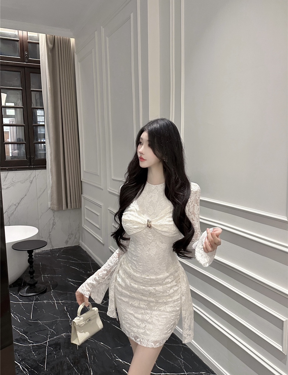 Sexy enticement dress package hip T-back for women