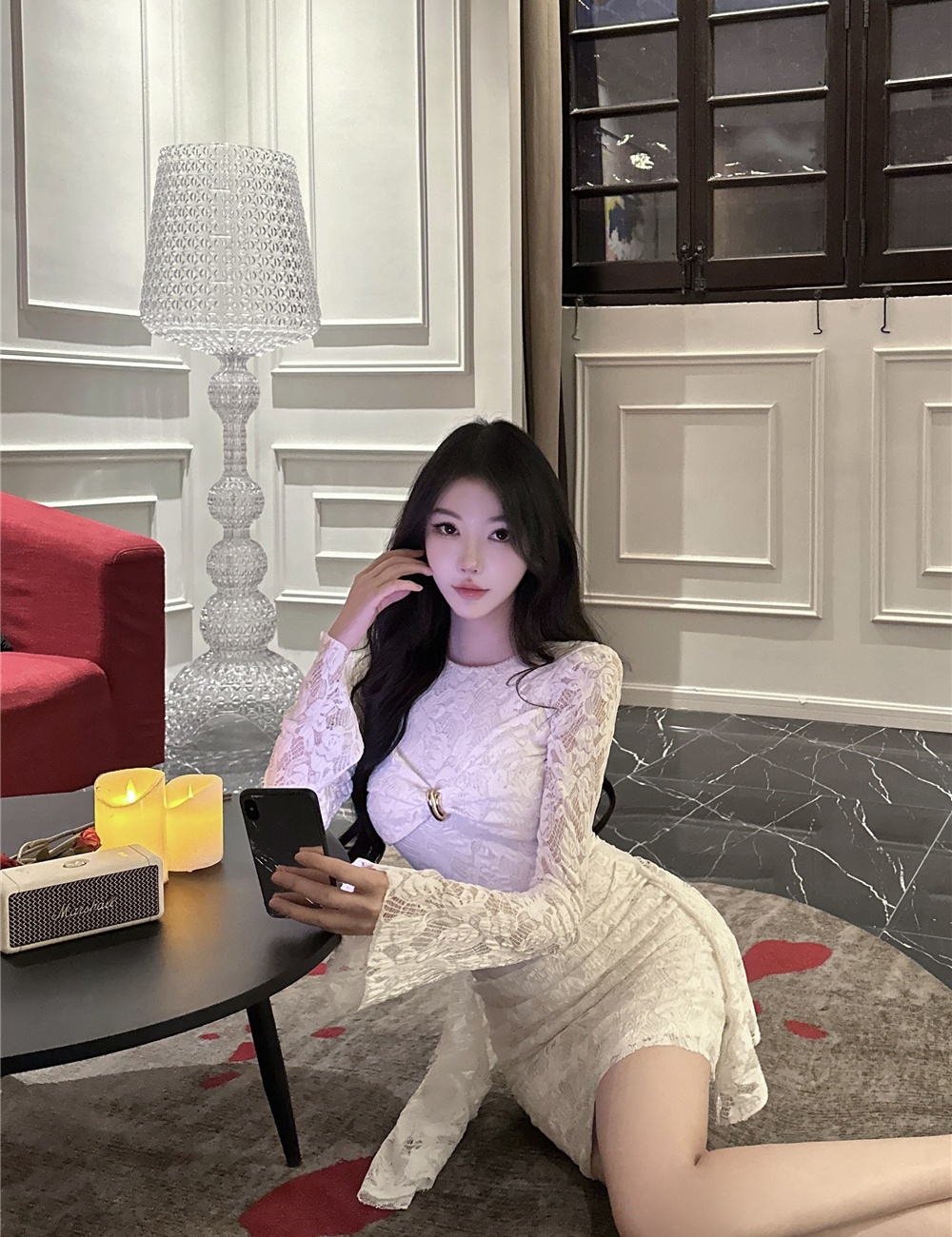 Sexy enticement dress package hip T-back for women