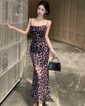 Package hip halter dress sling long dress for women