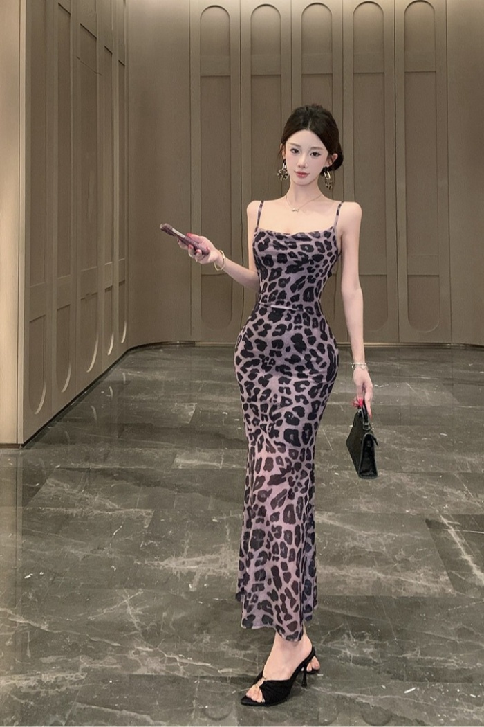 Package hip halter dress sling long dress for women