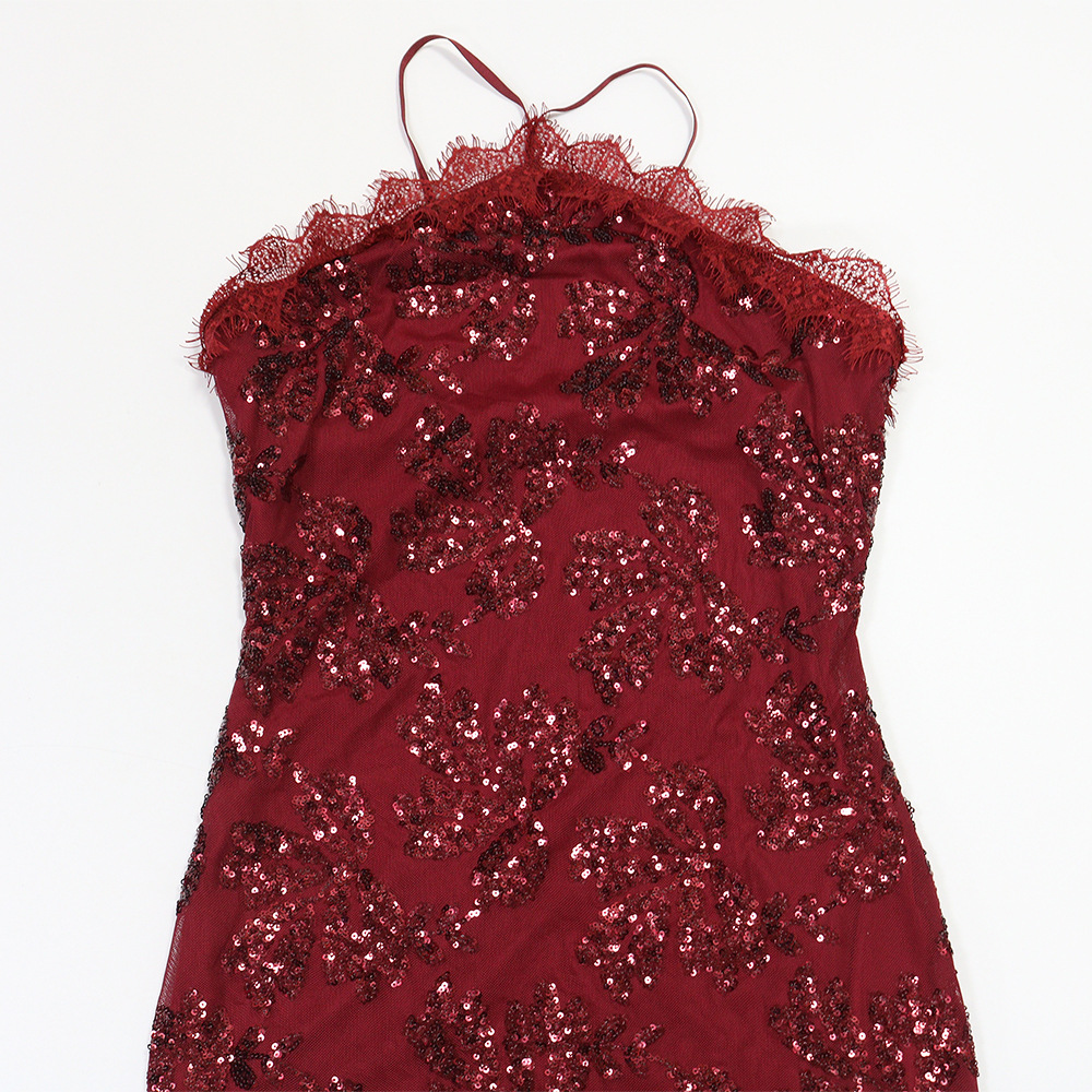 Sleeveless European style irregular dress for women