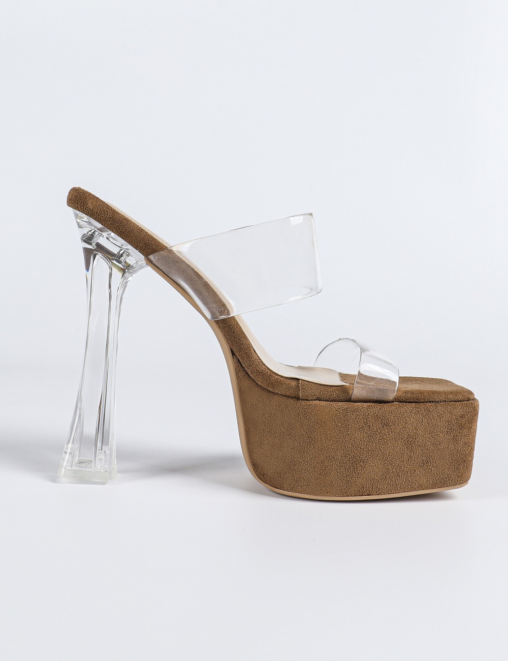 Transparent catwalk platform summer high-heeled sandals
