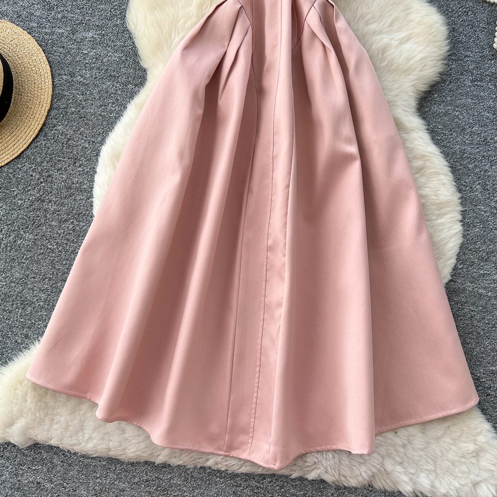 Rhinestone long dress sleeveless dress for women