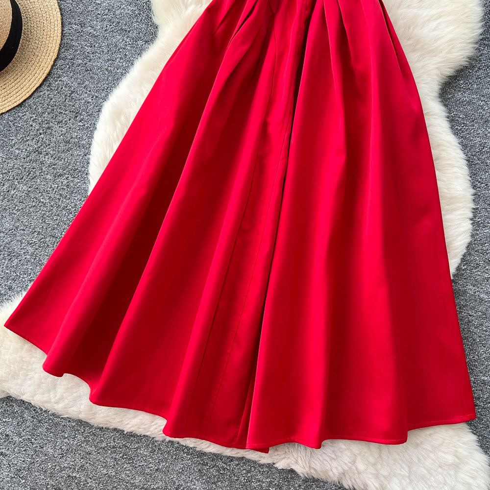 Rhinestone long dress sleeveless dress for women