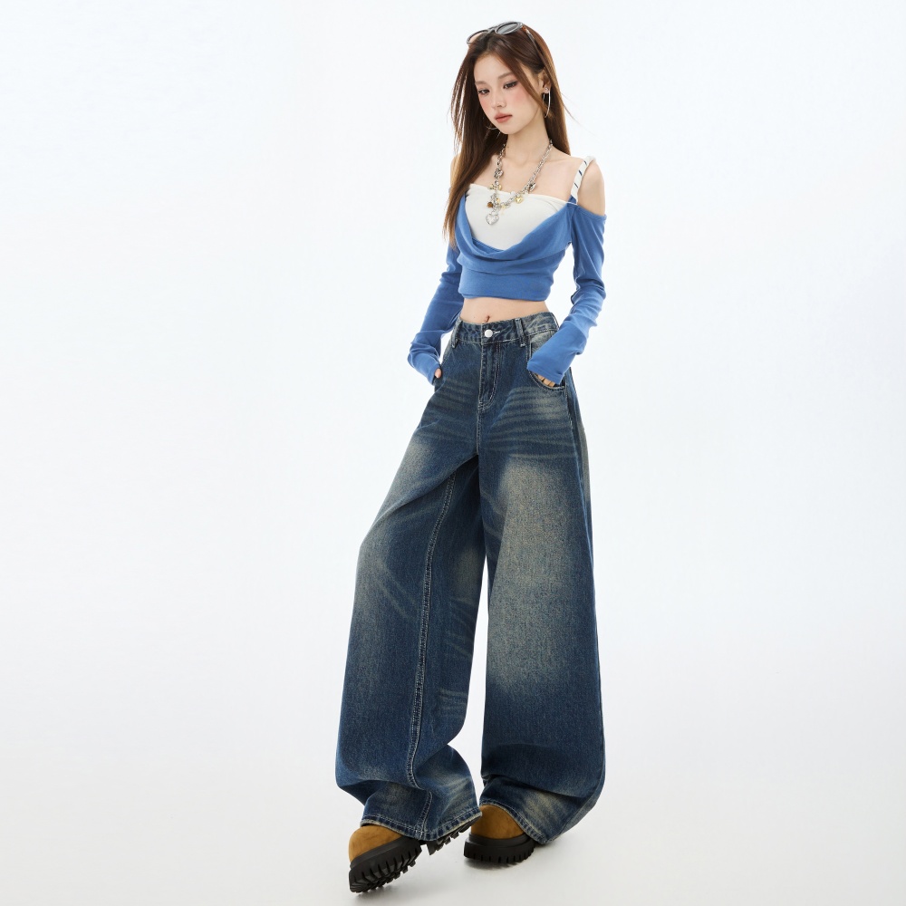 Lengthen wide leg pants jeans for women