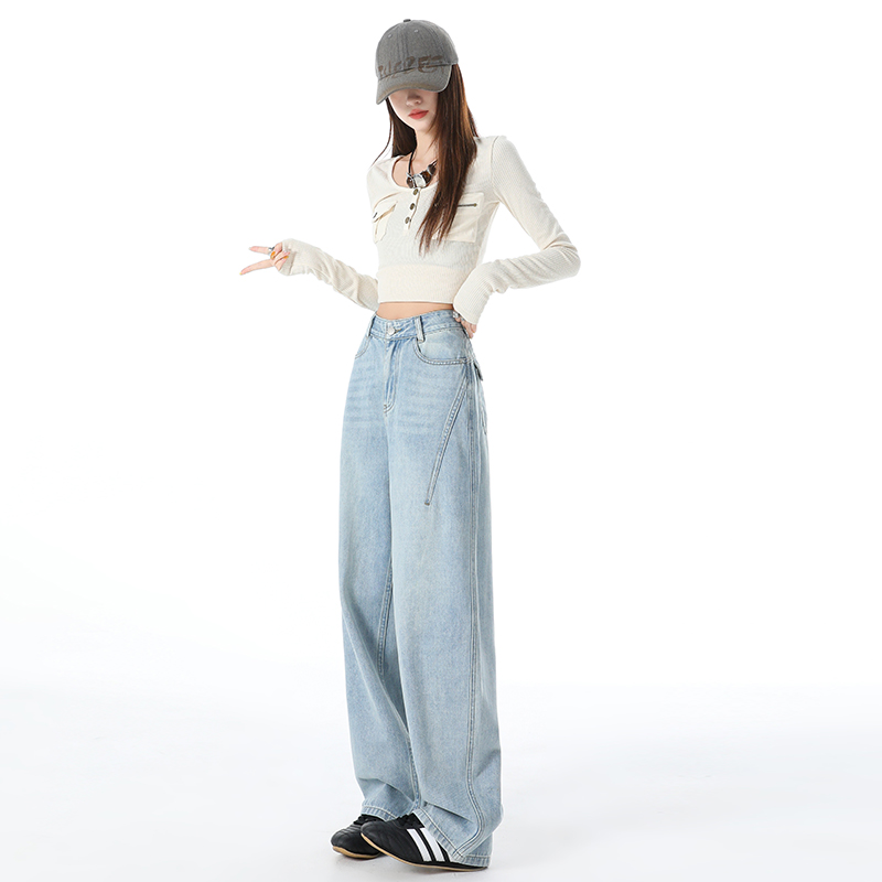 Spring after the bag pants loose jeans for women