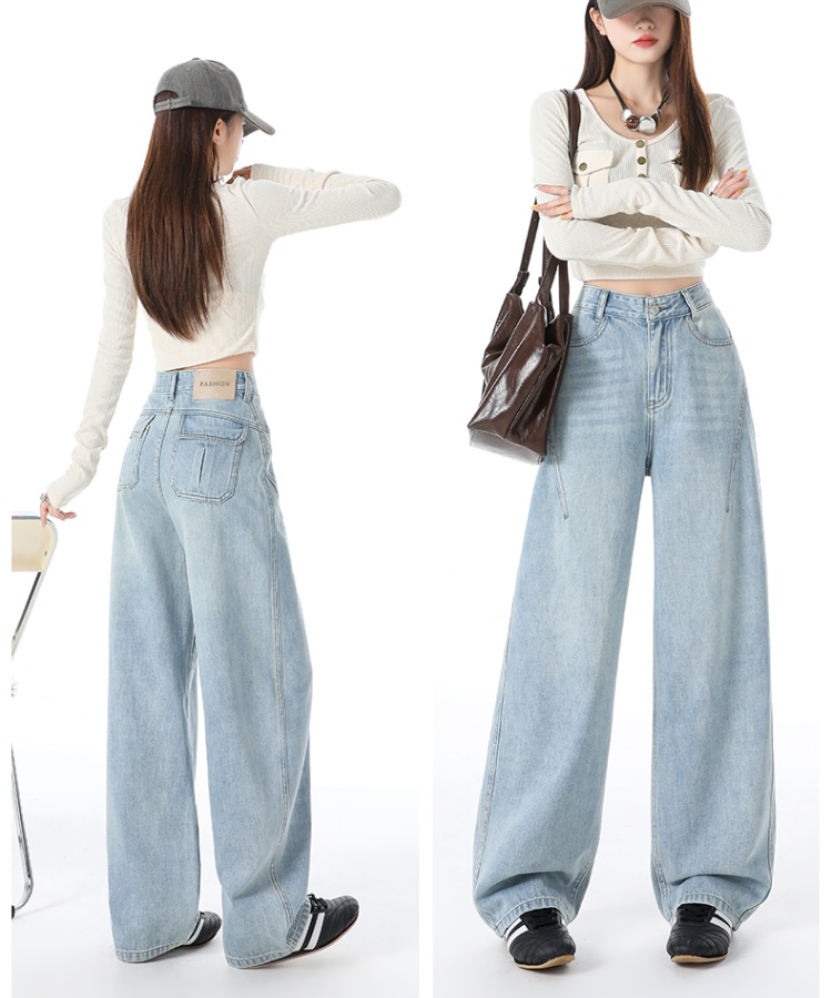 Spring after the bag pants loose jeans for women