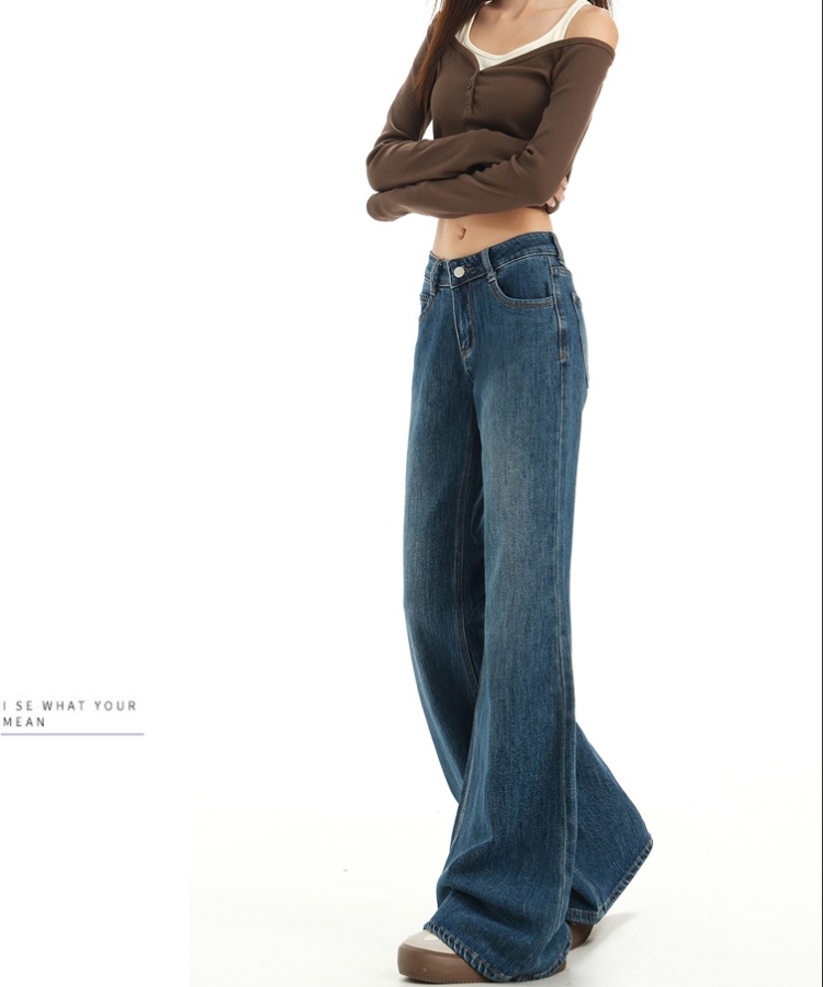 Spring show high flare pants slim elasticity jeans for women