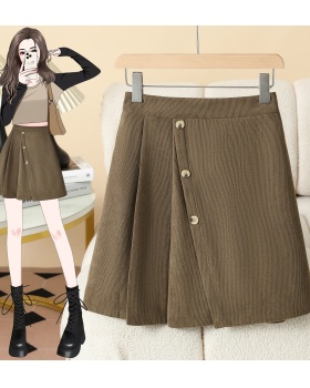 High waist culottes autumn and winter skirt for women