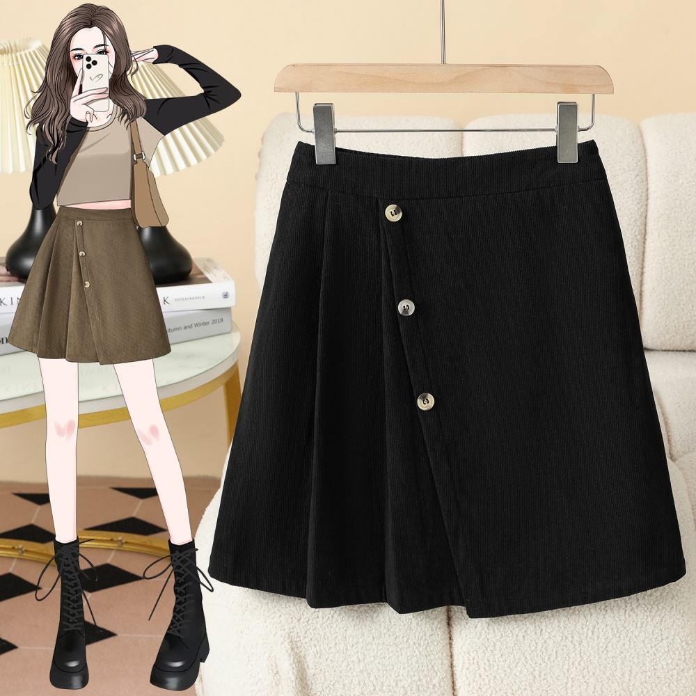 High waist culottes autumn and winter skirt for women