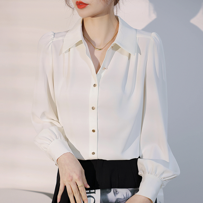 Temperament tops all-match shirt for women