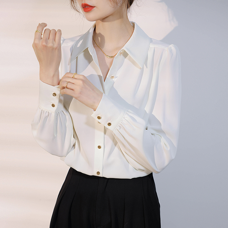 Temperament tops all-match shirt for women