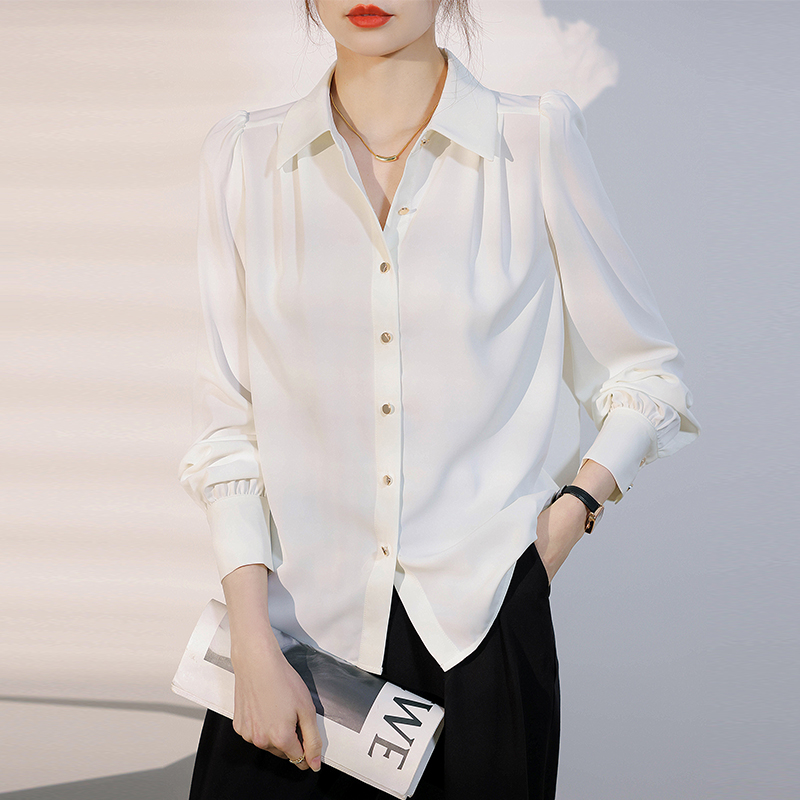 Temperament tops all-match shirt for women