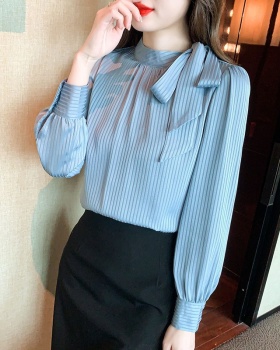 Spring and autumn tops chiffon shirt for women