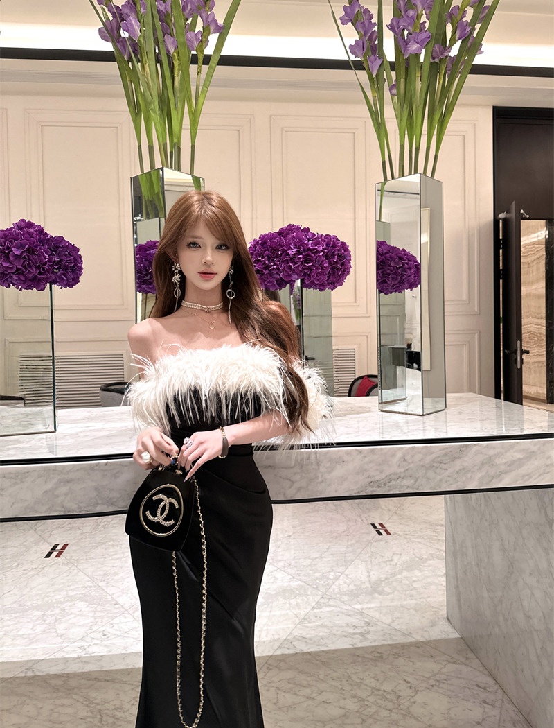 France style ladies formal dress niche dress for women