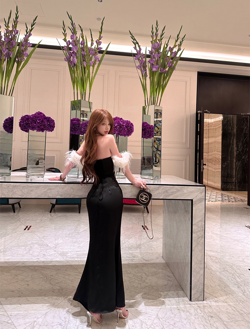 France style ladies formal dress niche dress for women