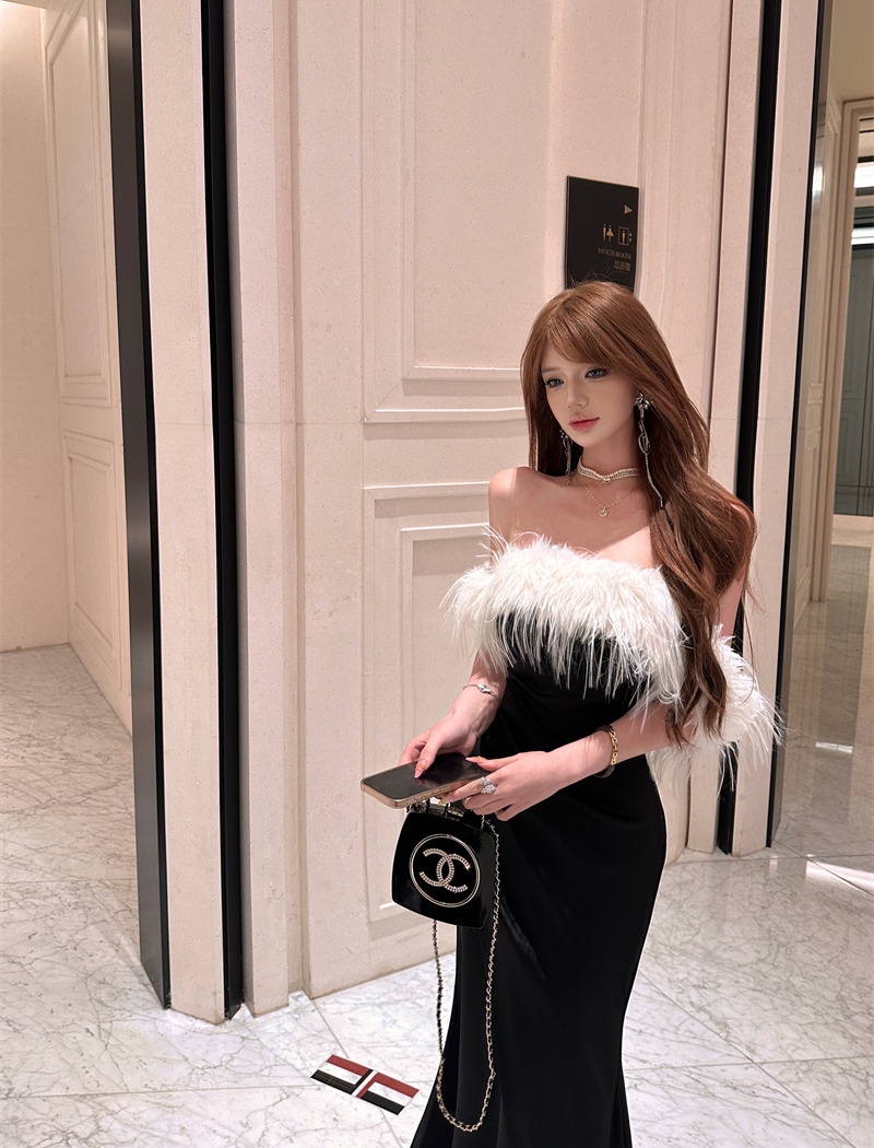 France style ladies formal dress niche dress for women