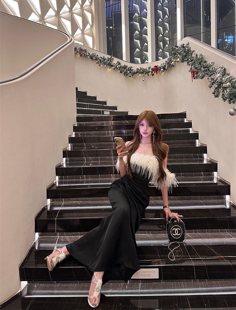 France style ladies formal dress niche dress for women