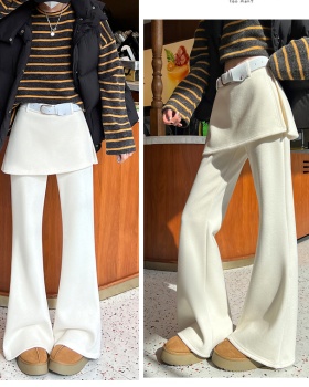 Mopping flare pants micro speaker pants for women