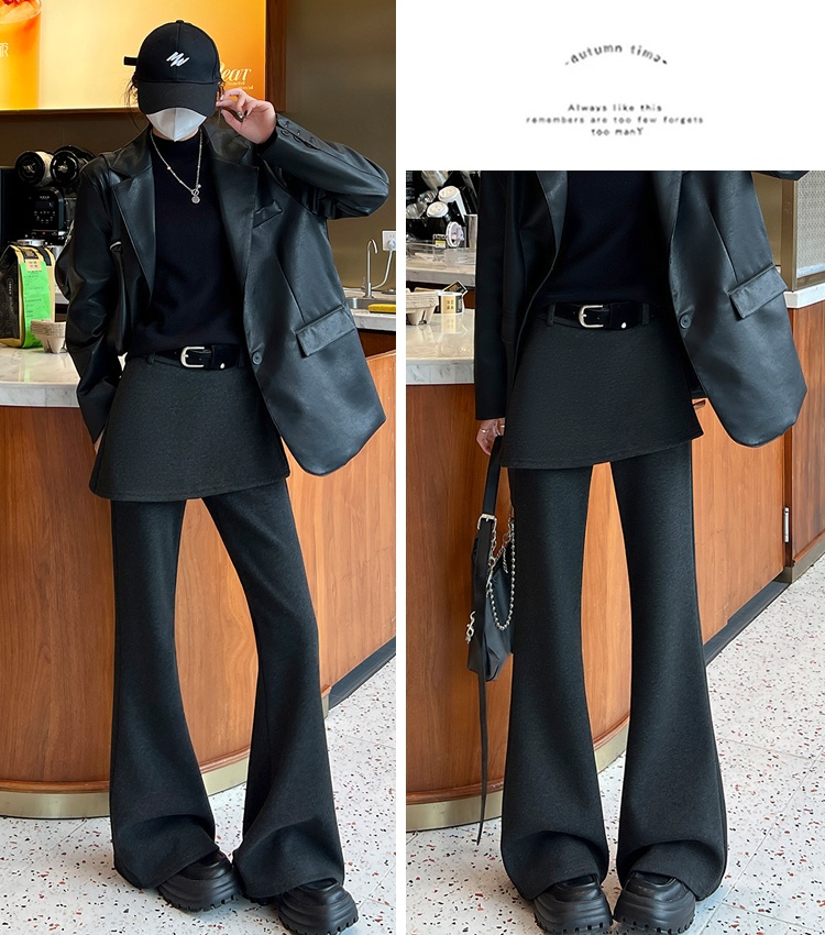 Mopping flare pants micro speaker pants for women
