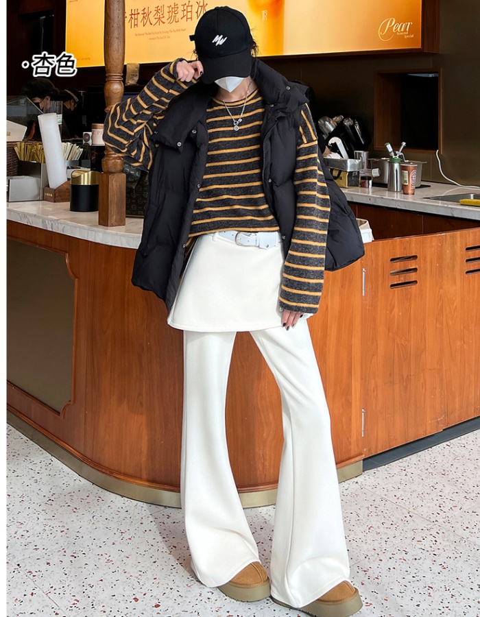 Mopping flare pants micro speaker pants for women