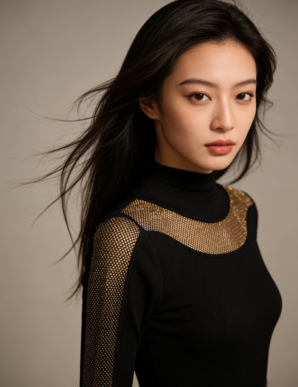 Slim small shirt rhinestone T-shirt for women