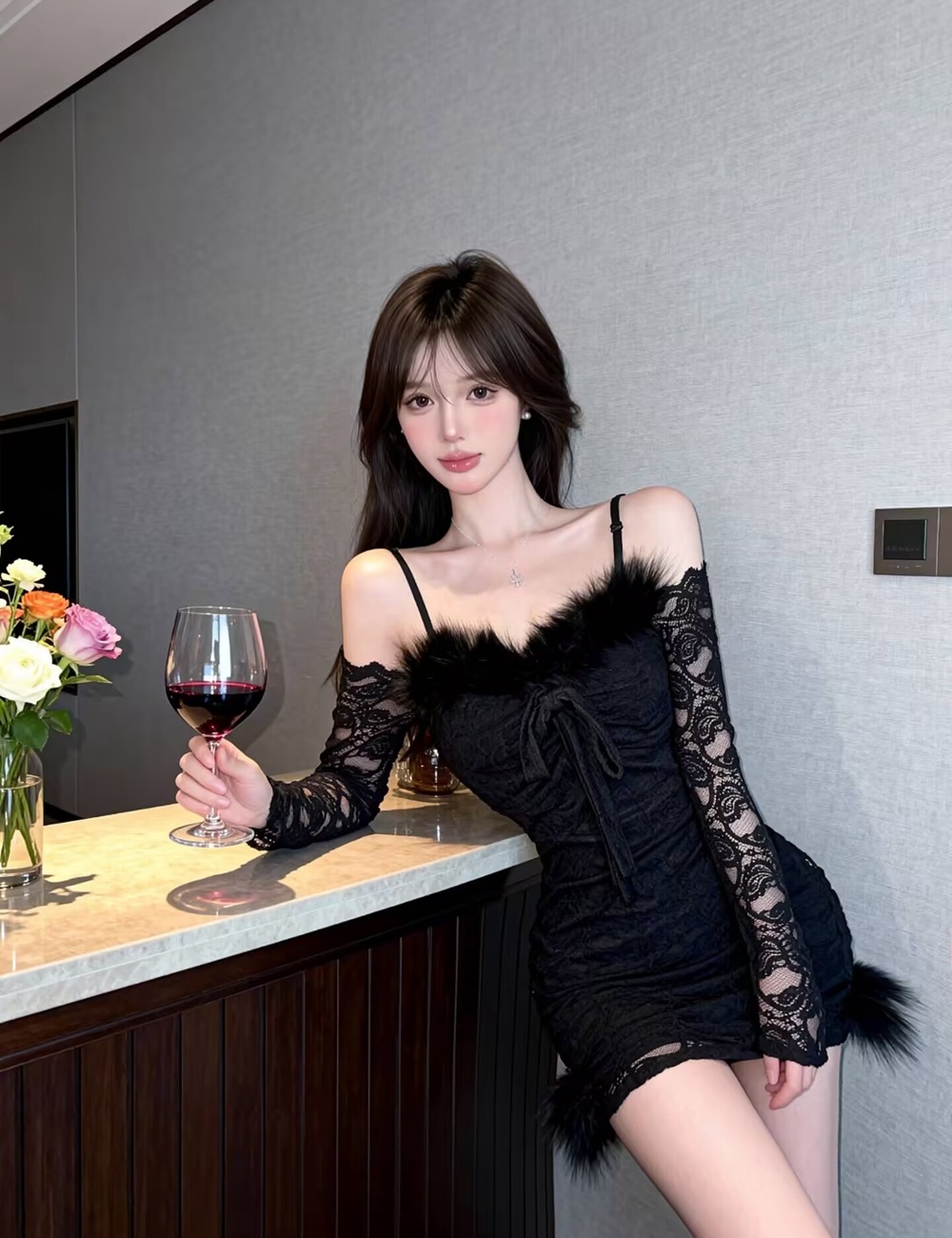 Package hip elmo spicegirl short splice dress for women