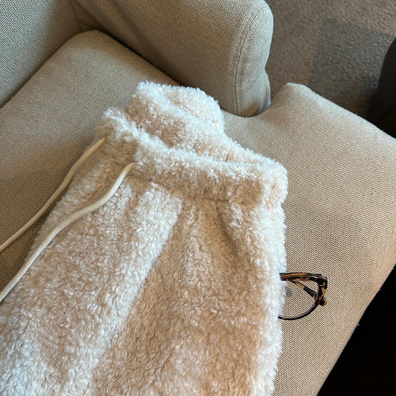 Autumn and winter thick shorts thermal plush pants for women