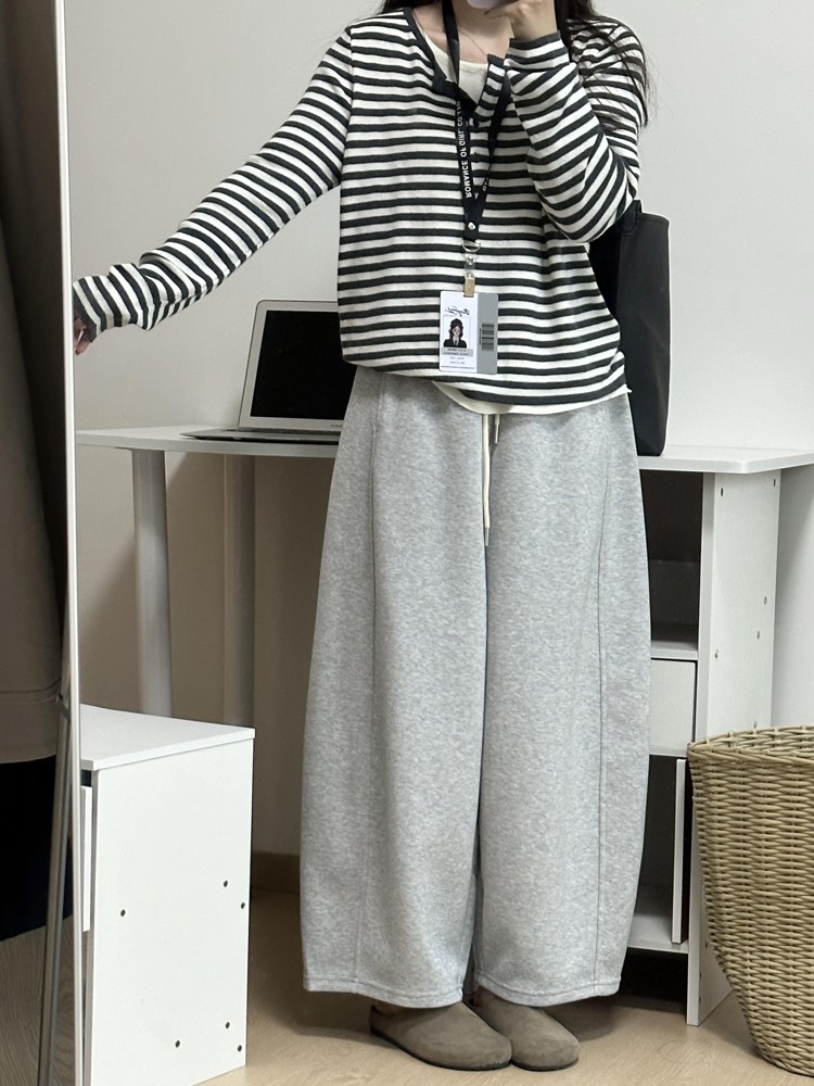 Sports wide leg pants large yard sweatpants for women