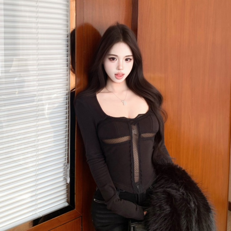 Inside the ride tops autumn and winter T-shirt for women