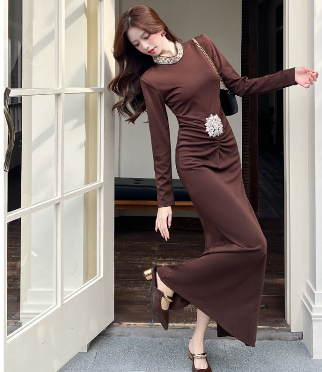 Fashion package hip long dress autumn dress