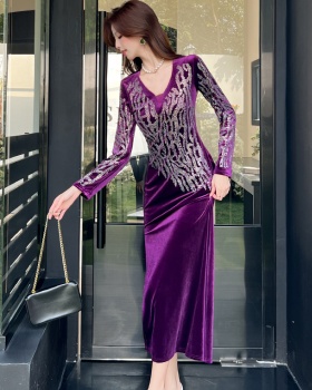 Package hip long dress temperament dress