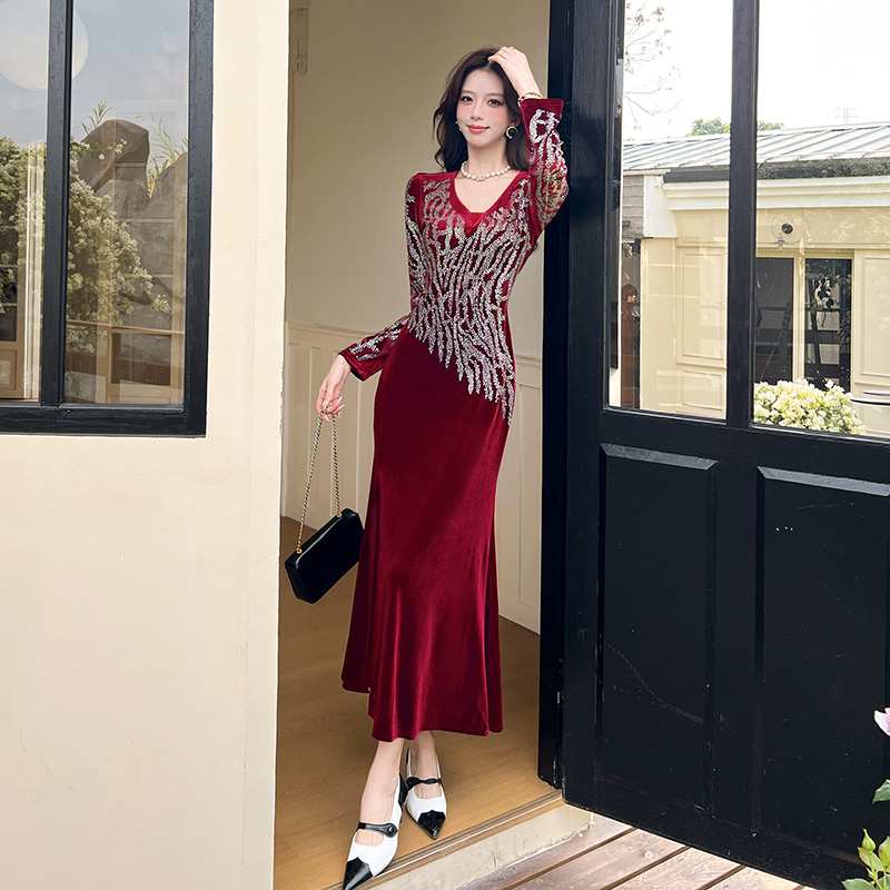 Package hip long dress temperament dress
