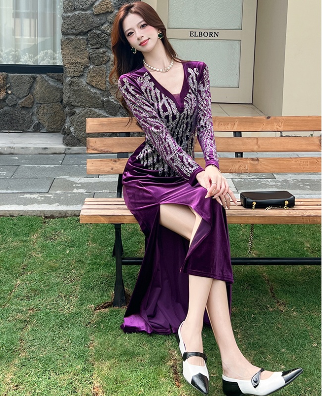 Package hip long dress temperament dress