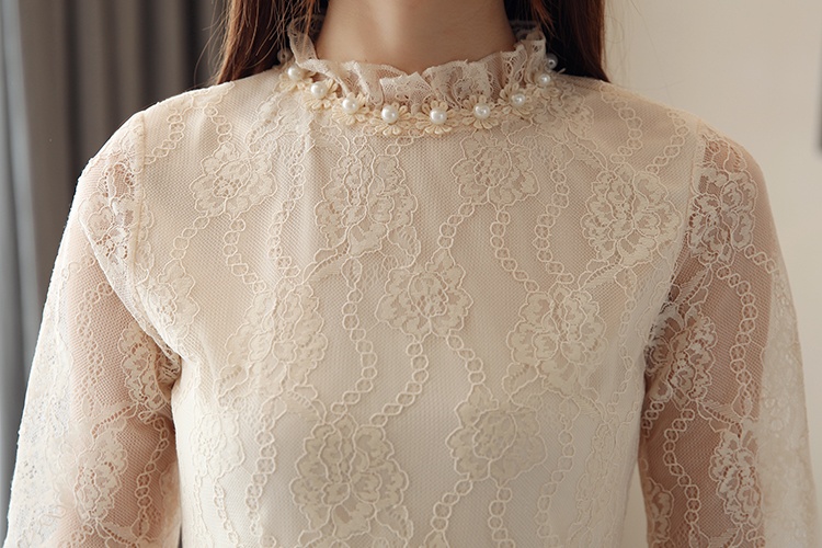Lace bottoming shirt Korean style small shirt for women