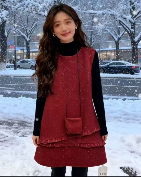 Western style bottoming shirt sleeveless bag 3pcs set