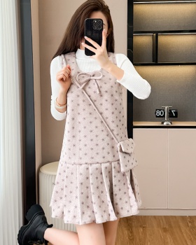 Temperament dress bottoming shirt 2pcs set for women