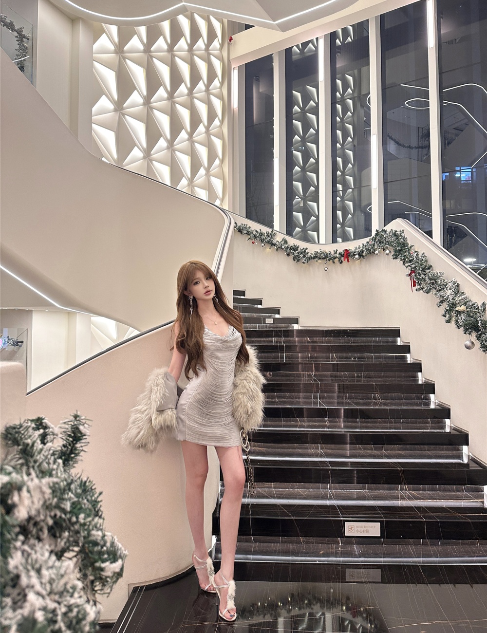 Enticement tassels slim sexy halter dress for women